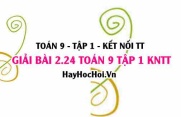 Bài 2.24 Toán 9 tập 1 SGK Kết nối tri thức